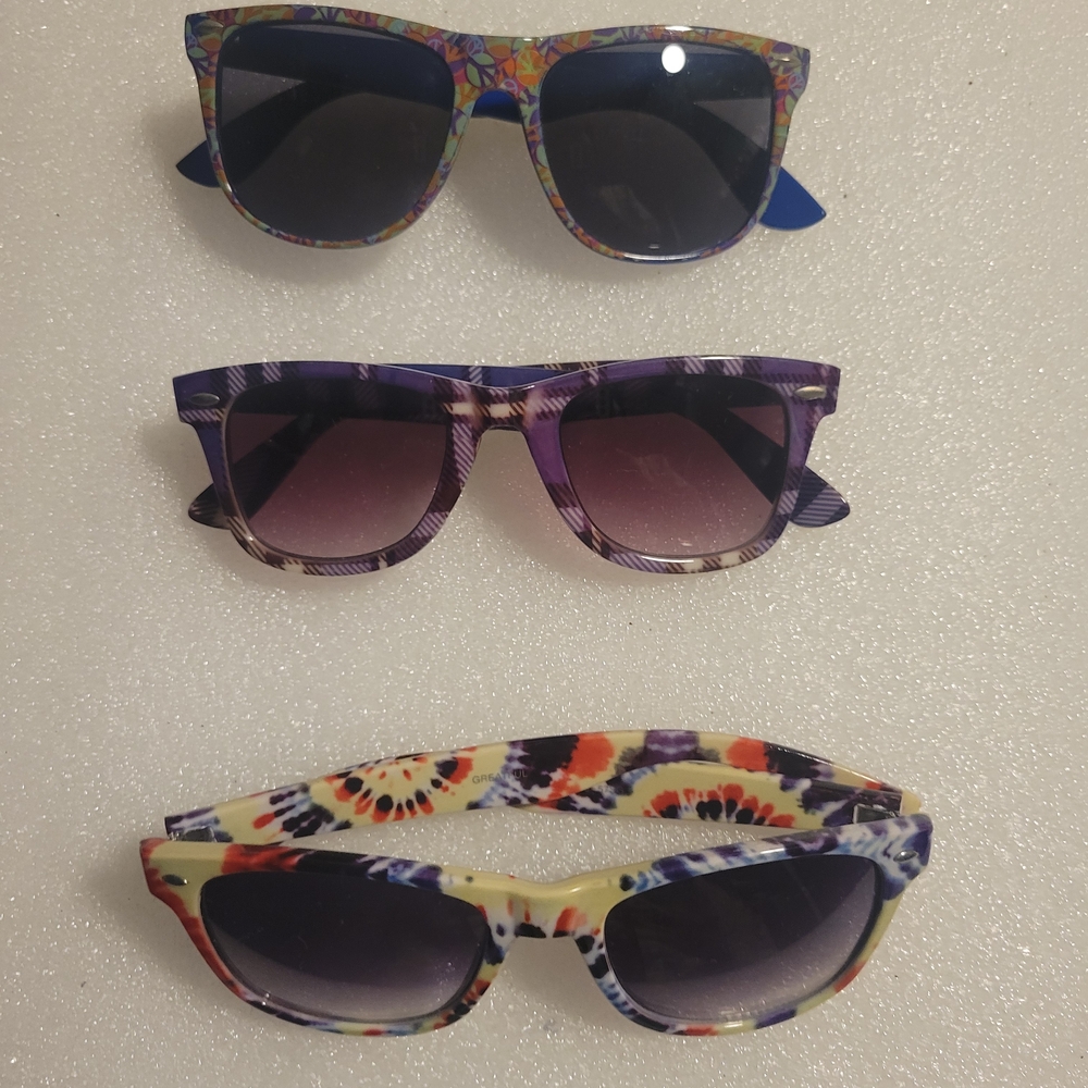 (3) Stylish Women's Patterned Sunglasses Set